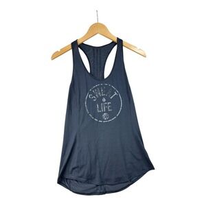 Lululemon "Sweat Life" Runched Racer Back Tank sz‎ Medium Black